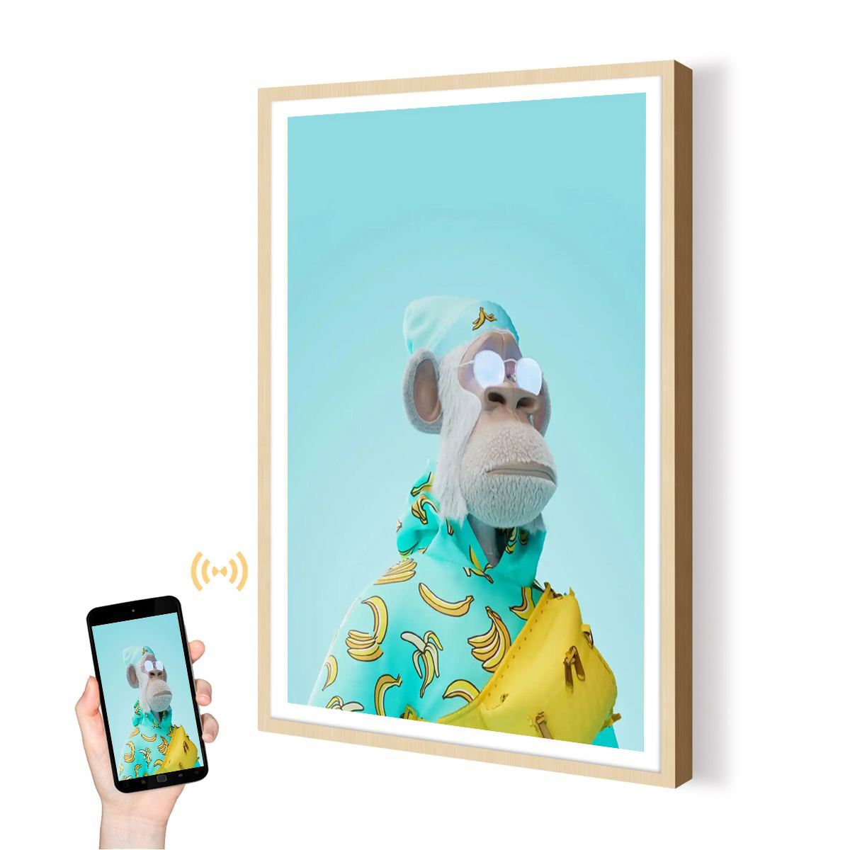 Digital Photo Frame Wifi - Tela de Exibição de Fotos e
