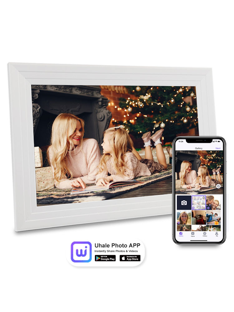 Digital Photo Frame Wifi - 10.1 Polegada wifi moldura digital nuvem