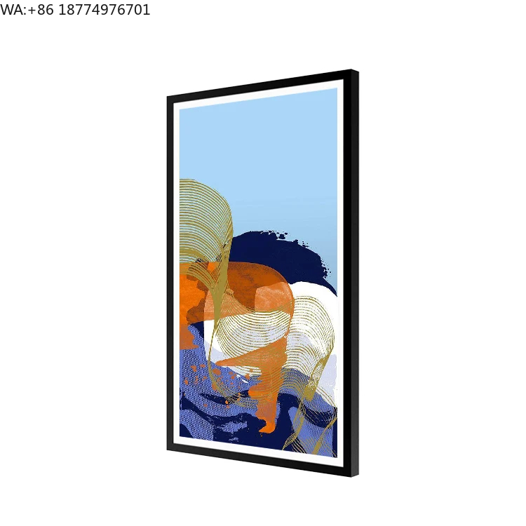 Digital Photo Frame Wifi - Moldura de Madeira para Pintura Artística,