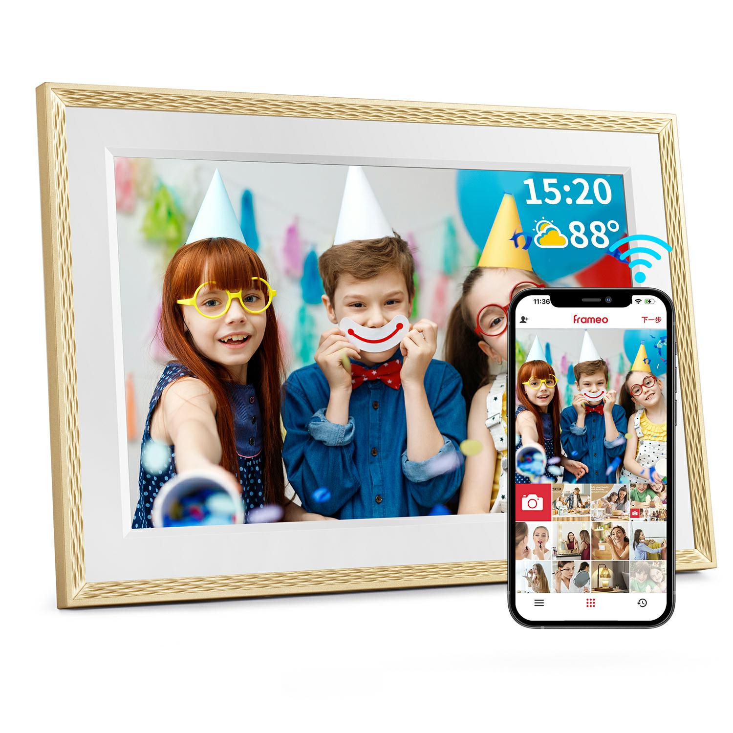Digital Photo Frame Wifi - Frameo Porta-Retrato Digital de 10.1 Polegadas,