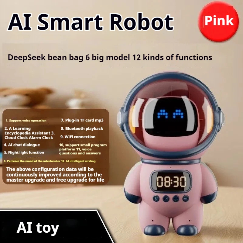Novo Robô de Voz Inteligente c - Digital Alarm Clock avaliação e preço