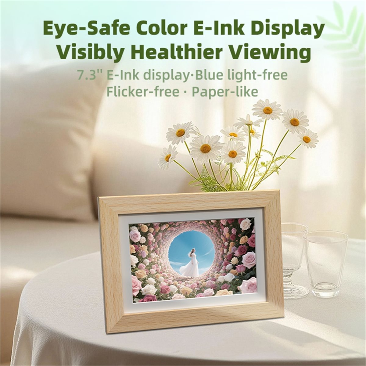 A73T 7.3'' Display Colorido E- - Digital Photo Frame Wifi avaliação e preço
