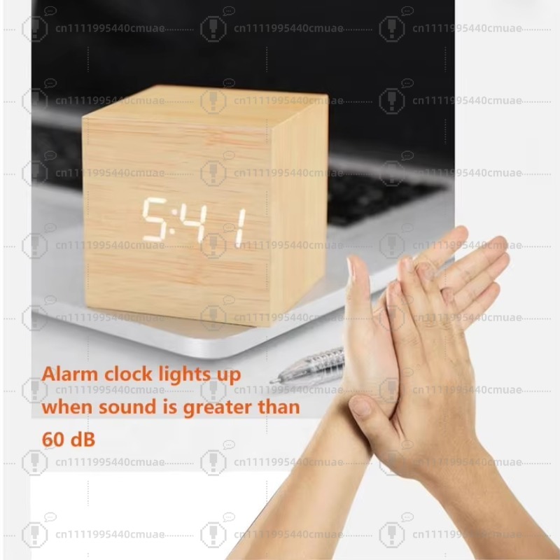 Despertador Digital de Madeira - Digital Alarm Clock avaliação e preço