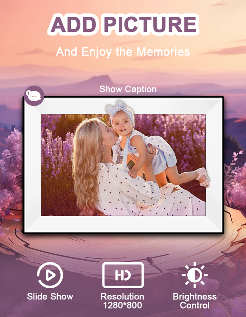 Moldura Digital Uhale de 10.1  - Digital Photo Frame Wifi avaliação e preço