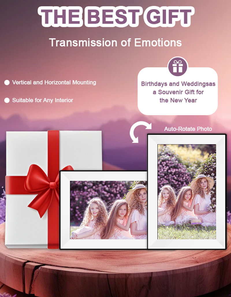 Moldura Digital Uhale de 10.1  - Digital Photo Frame Wifi avaliação e preço