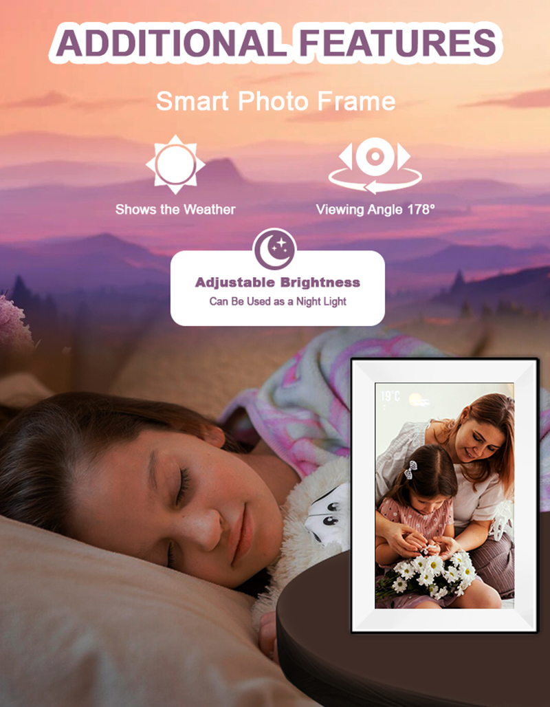 Moldura Digital Uhale de 10.1  - Digital Photo Frame Wifi avaliação e preço