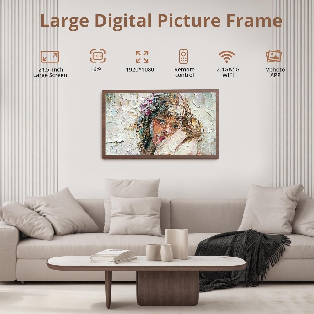 JHZ para NOVO Porta-Retrato Di - Digital Photo Frame Wifi avaliação e preço