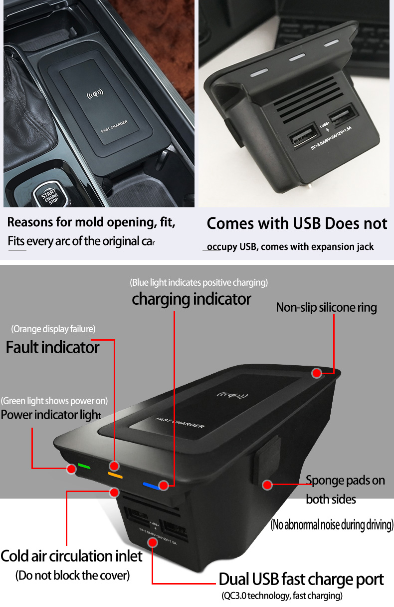 Almofada de carregador rápido  - Wireless Phone Charger Pad avaliação e preço