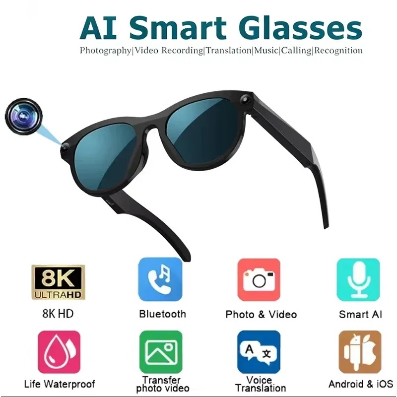 Óculos Inteligentes 8KHD com I - Smart Glasses Ar avaliação e preço