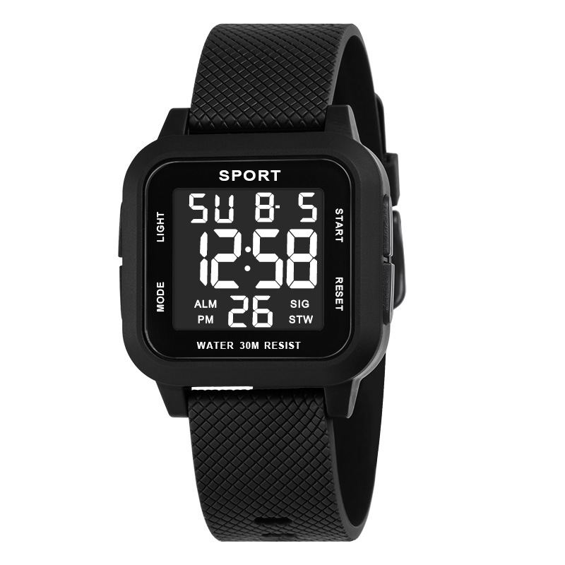Relógio Esportivo Preto para H - Digital Alarm Clock avaliação e preço