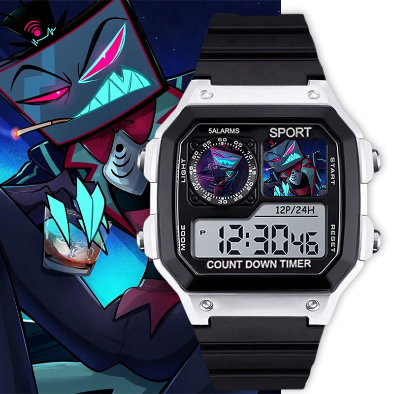 Relógio Digital Hazbin Hotel C - Digital Alarm Clock avaliação e preço