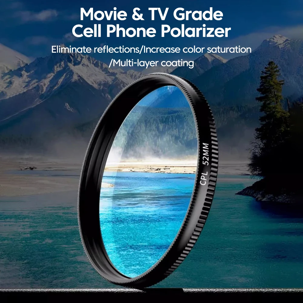 Novo 52mm cpl filtro de lente  - Mobile Electronics Gadgets avaliação e preço