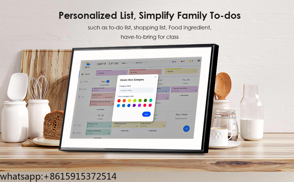 TCDSTARSmart Calendar Digital  - Digital Photo Frame Wifi avaliação e preço